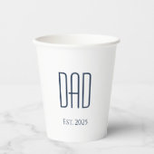 ニューパパ父の日シンプル 紙コップ (正面)