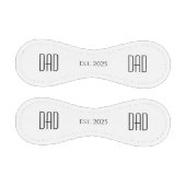 ニューパパ父の日白黒ミニマル 野球ボール (パネル)