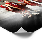 ニューパレスティナドラゴンズバスケットボールプリント ポスター (角)