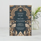 ニューパレスヒンディヘナメンディインディアンスタイル結婚ズ 招待状 (スタンド正面)