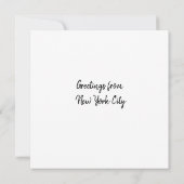 ニューパーソナライズされたカラフルヨークシティカード (裏面)