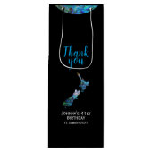 ニューパーソナライズされたジーランドキウィパウア ワインギフトバッグ (正面)