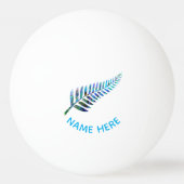 ニューパーソナライズされたジーランドファーンパウアピンポンボール 卓球ボール (正面)