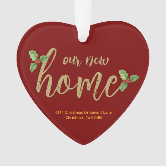 ニューパーソナライズされたホームオーナメント – アクリルキープサケ オーナメント (正面)