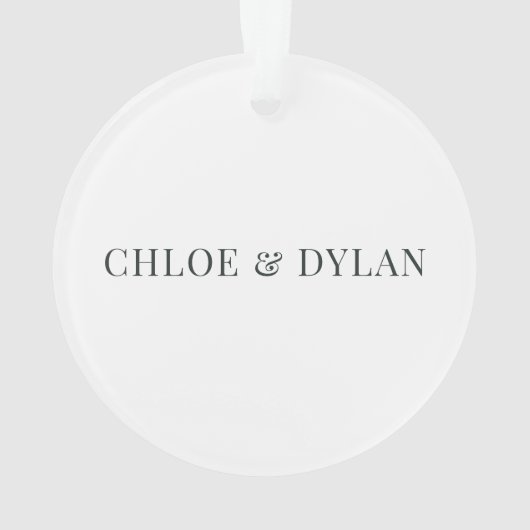 ニューパーソナライズされたホーム初めてのクリスマスアクリル オーナメント (裏面)