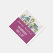 ニューパーソナライズされたホーム引っ越し祝いパーティーナプキンス スタンダードカクテルナプキン (角)