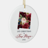 ニューパーソナライズされたメキシコで第1回クリスマスNM州 セラミックオーナメント (右)