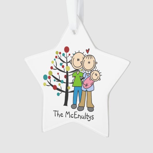 ニューパープルオブアベビーガールホリデイオーナメント オーナメント (正面)