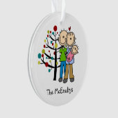 ニューパープルオブアベビーガールホリデイオーナメント オーナメント (正面)