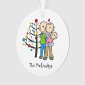 ニューパープルオブアベビーガールホリデイオーナメント オーナメント (正面)