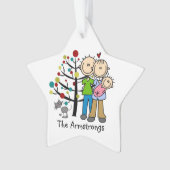 ニューパープルベビーガールキャットホリデイオーナメント オーナメント (正面)