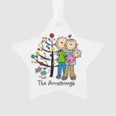 ニューパープルベビーガールキャットホリデイオーナメント オーナメント (正面)