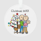 ニューパープルベビーガールドッグホリデイオーナメント オーナメント (裏面)