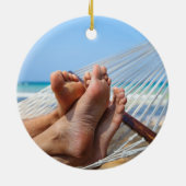 ニュービーチハウスホームフォトウィズイヤー セラミックオーナメント (裏面)