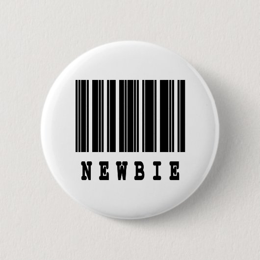 ニュービーバーコードデザイン 缶バッジ (正面)