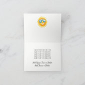 ニューピンクフラミンゴクリスマスカード シーズンカード (内部)