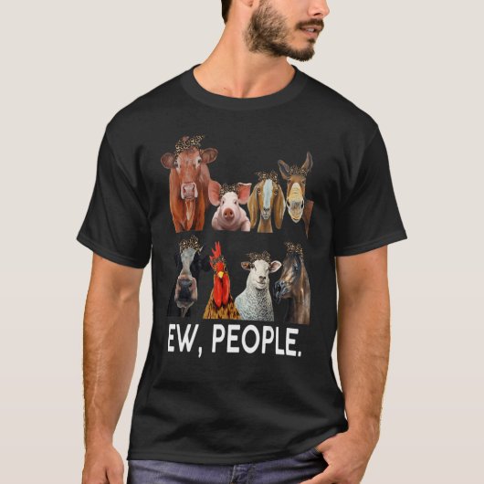 ニューピープルファームアニマルキャトル農家 Tシャツ (正面)