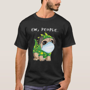 ニューピープルプグドラゴン顔マスク Tシャツ