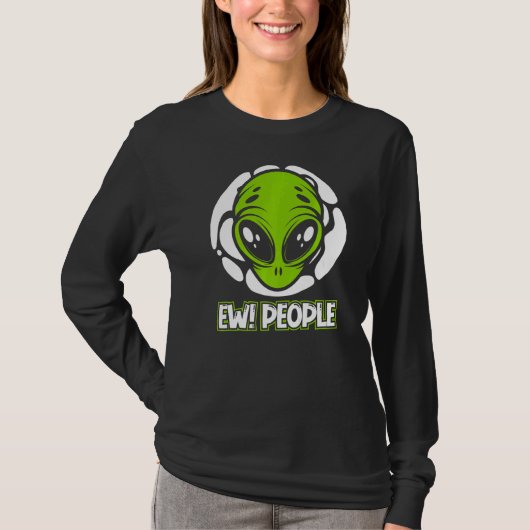 ニューピープルユーフォ陰謀エイリアン Tシャツ (正面)
