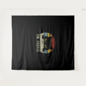 ニューピープルレトロキャッおもしろいトヴィンテージアンチソーシャル タペストリー (正面(横))