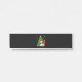 ニューフおもしろいィー |ニューファンドランドおもしろいドッグクリスマス サインプレート (正面)