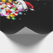 ニューファおもしろいンドランド犬 |クリスマス雪だるま灯 ラッピングペーパー (角)