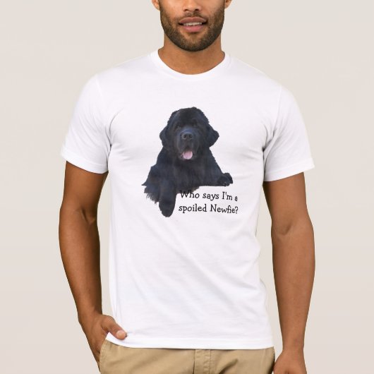 ニューファウンドランドだめにされた犬 Tシャツ (正面)