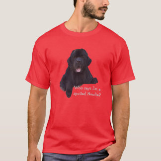 ニューファウンドランドだめにされた犬 Tシャツ