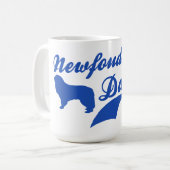 ニューファウンドランドのお父さん コーヒーマグカップ (正面左)