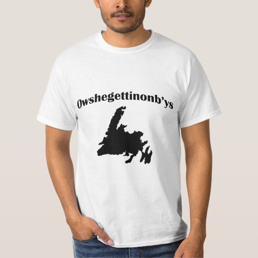 ニューファウンドランドの俗語 Tシャツ (正面)