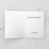 ニューファウンドランドの初恋サンタ シーズンカード (内部)