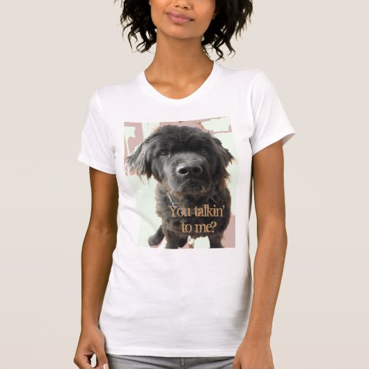 ニューファウンドランドの堅い話 Tシャツ (正面)