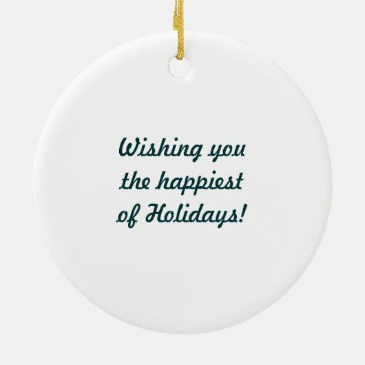 ニューファウンドランドの子犬のクリスマスのオーナメント セラミックオーナメント (裏面)