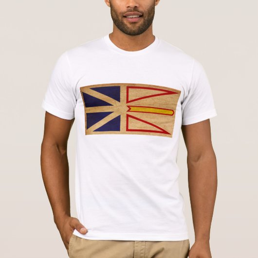 ニューファウンドランドの旗のTシャツ Tシャツ (正面)