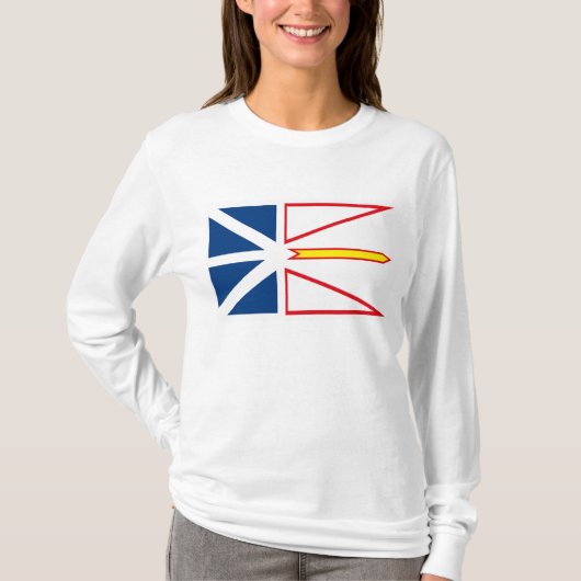 ニューファウンドランドの旗のTシャツ Tシャツ (正面)