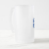 ニューファウンドランドの旗 フロストグラスビールジョッキ (正面左)