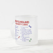 ニューファウンドランドの特性の法律2 フロストグラスマグカップ (正面左)