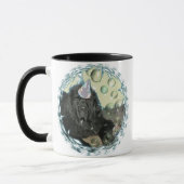 ニューファウンドランドの誕生会のマグ マグカップ (左)