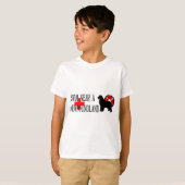 ニューファウンドランドの近くの水泳 Tシャツ (正面フル)