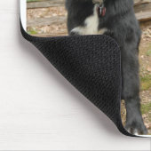 ニューファウンドランドは、犬を愛します マウスパッド (コーナー)