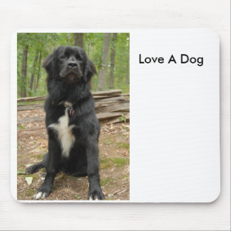 ニューファウンドランドは、犬を愛します マウスパッド