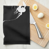 ニューファウンドランドタオルパーソナライズな犬のふきん キッチンタオル (四つ折り)