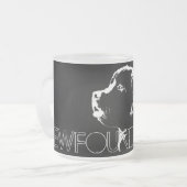 ニューファウンドランドドッグビールマグニュカッコいいーファンドランドグラス フロストグラスマグカップ (正面左)