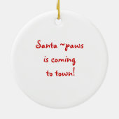 ニューファウンドランド犬のクリスマスのオーナメント セラミックオーナメント (裏面)