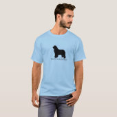 ニューファウンドランド犬のシルエット Tシャツ (正面フル)