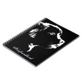 ニューファウンドランド犬のノート犬の恋人の贈答用図書 ノートブック (左側)