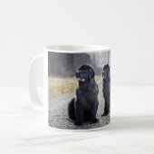 ニューファウンドランド犬のマグ コーヒーマグカップ (正面左)