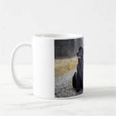 ニューファウンドランド犬のマグ コーヒーマグカップ (左)