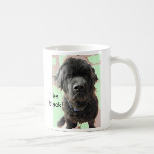 ニューファウンドランド犬のマグ、 コーヒーマグカップ (右)