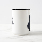 ニューファウンドランド犬のマグ ツートーンマグカップ (中央)